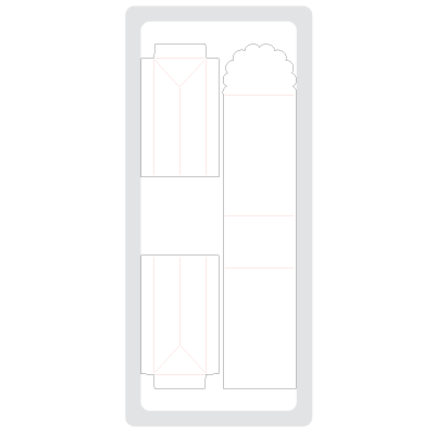 scallop box die cut